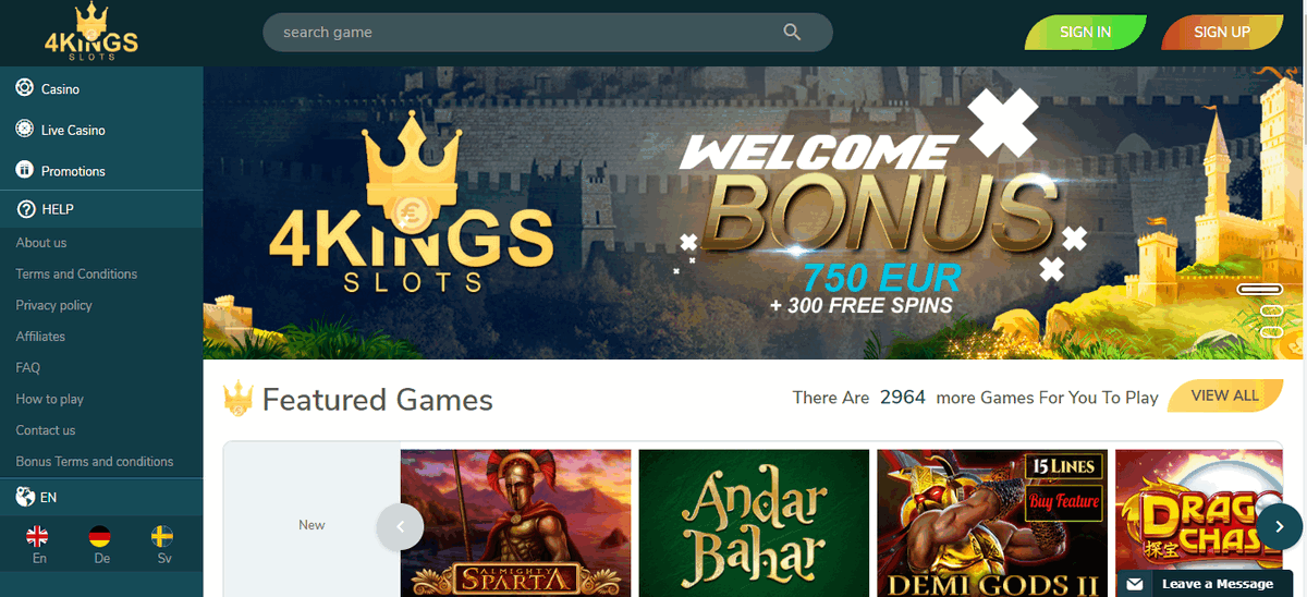 4kingslots Casino Bonuses 2021  20 Free Spins No Deposit