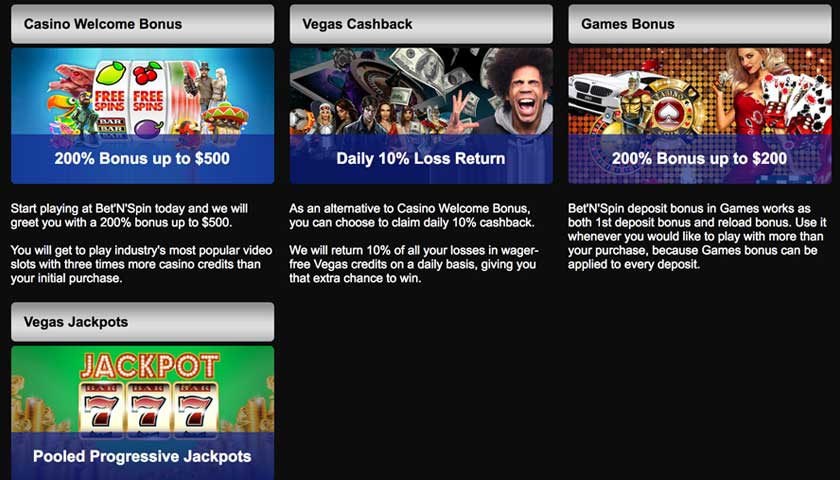 Bet N Spin Casino Bonuses 2021  200% Signup Bonus $500