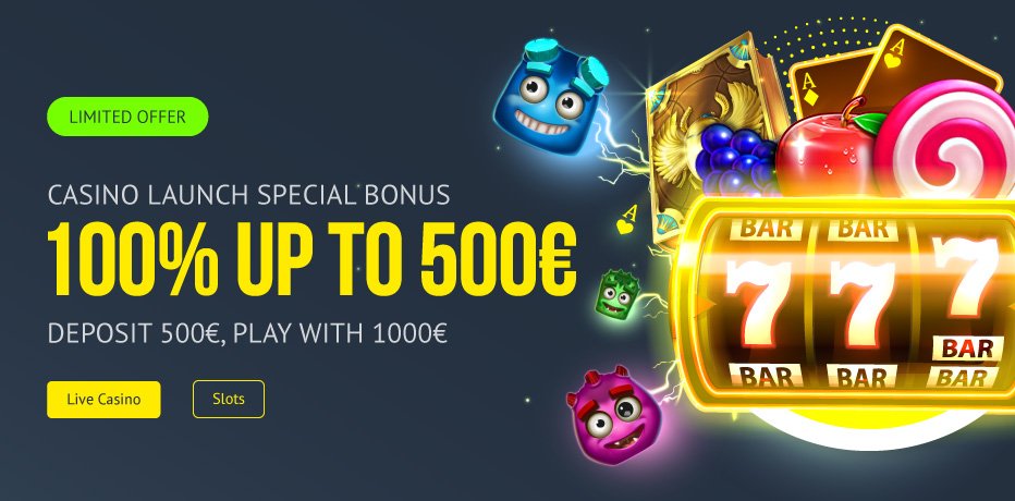 Yonibet Casino Casino Bonuses 2021  100% Sign Up Bonus 500